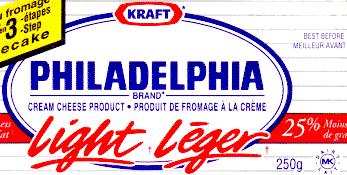 Kraft Light Philadelphia Cream Cheese, Montreal Kosher