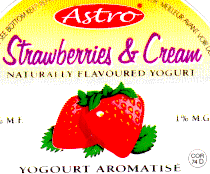 Astro Yogurt, Strawberries and Cream, COR 74D